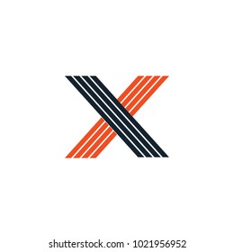 X letter logo design vector template