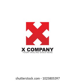 X letter logo design vector icon template