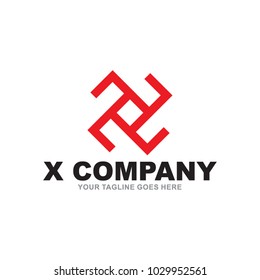 X letter logo design vector icon