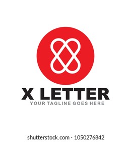 X letter logo design vector template