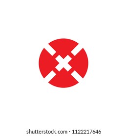 X letter logo design vector template
