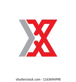 X letter logo design vector template