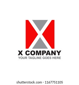 X letter logo design vector template