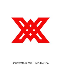 X letter logo design vector template