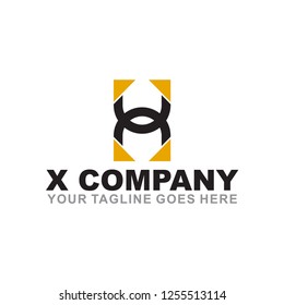 X letter logo design vector template