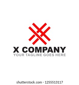 X letter logo design vector template