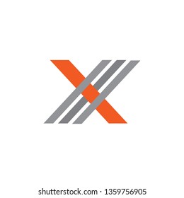 X letter logo design vector template