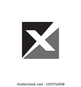 X letter logo design vector template