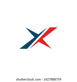 X letter logo design vector template