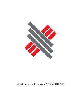 X letter logo design vector template