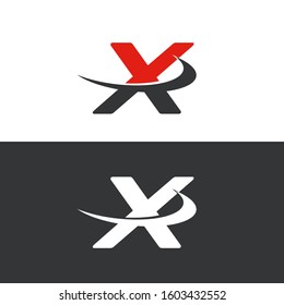 X letter logo design vector