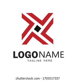 X letter Logo design & vector art 