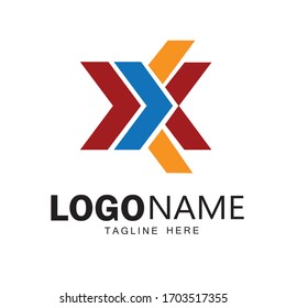 Letra X Diseño de logotipos y arte vectorial 