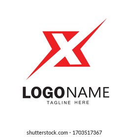 X letter Logo design & vector art 