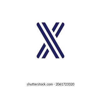 Logo-Design für X Buchstaben, Vektorgrafik-Vorlage