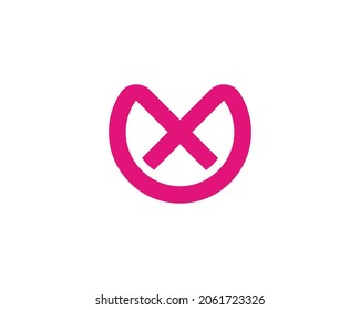 X letter logo design vector template