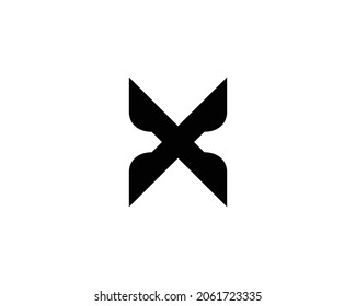X letter logo design vector template