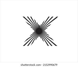 Vektorvorlagen für X-Buchstaben und Logo
