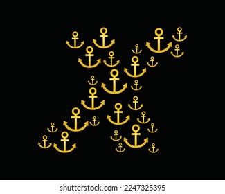 X letter logo design vector template