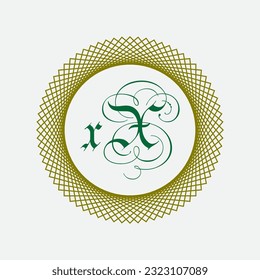 X letter logo design in vector.