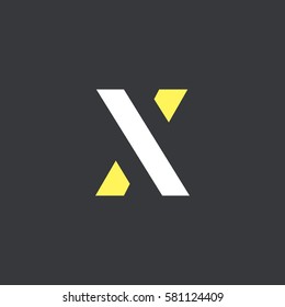 X Letter logo design vector element