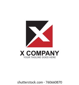 X letter logo design vector template