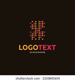 X letter logo, X equalizer logo, X letter logo
