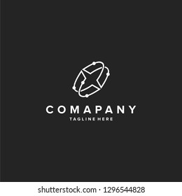 X letter logo hipster vintage retro monogram lettermark vector icon