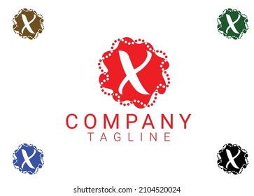 X letter logo and icon design template