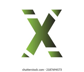 X Letter logo icon design template elements.