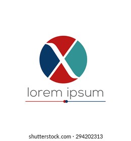 X letter logo ( Icon  Pattern Design template Element)