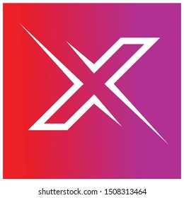 X letter logo icon vector design