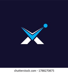 X Buchstaben Logo Symbol Vektorvorlage für Firmenlogo und Visitenkartendesign.