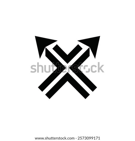 X letter logo icon vector illustration.