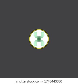 X letter logo initial design