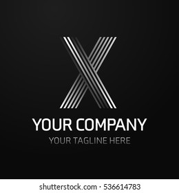 X Letter logo, Monogram design elements, line art logo design. Beautiful Boutique Logo Designs, Business sign, Restaurant, Royalty, Cafe, Hotel, Heraldic, Jewelry, Fashion, Wine. Vector illustration

