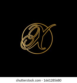 X letter logo with nice black background.X letter icon.Letter design.