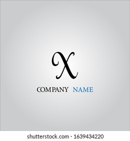X letter logo with nice white background.X letter icon.
