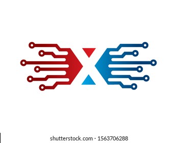 X Letter logo or symbol template design