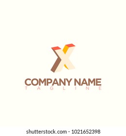 X LETTER LOGO TEMPLATE