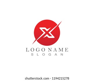 X Letter Logo Template