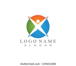 X Letter Logo Template