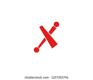 X Letter Logo Template
