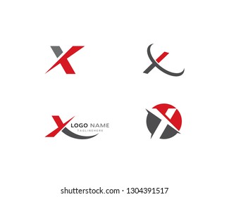 X Letter Logo Template