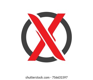 X Letter Logo Template