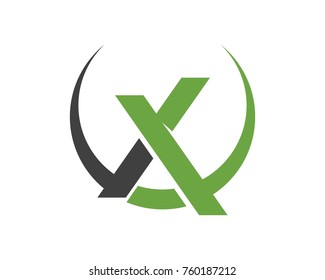 X Letter Logo Template