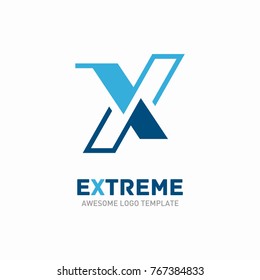 X letter logo template