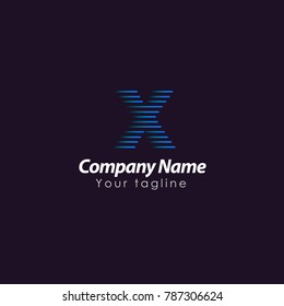 X LETTER LOGO TEMPLATE