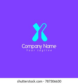 X LETTER LOGO TEMPLATE