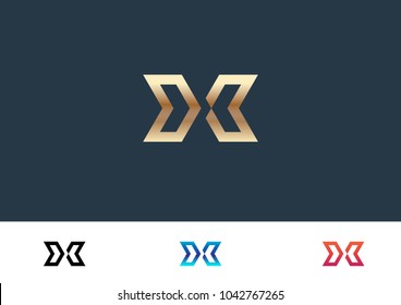 X Letter Logo Template Design Vector 